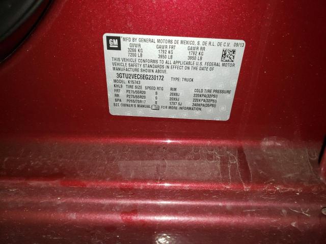 3GTU2VEC6EG230172 GMC Sierra K1500 Slt