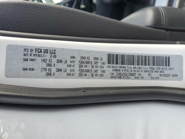 1C4RDJFG2LC308697 Dodge Durango Ssv