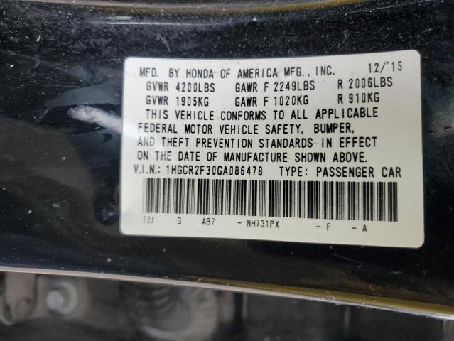 1HGCR2F30GA086478 Honda ACCORD LX
