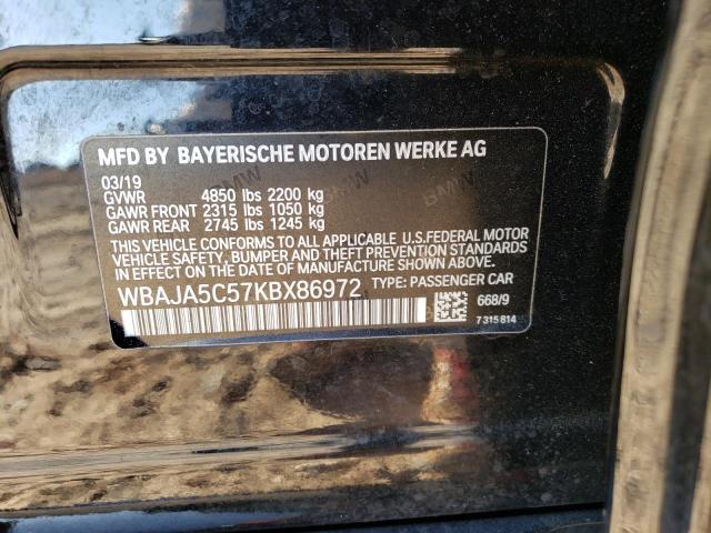 WBAJA5C57KBX86972 BMW 530 I
