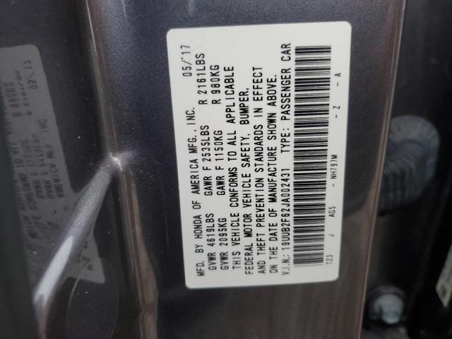 19UUB2F62JA002431 Acura Tlx Tech+a