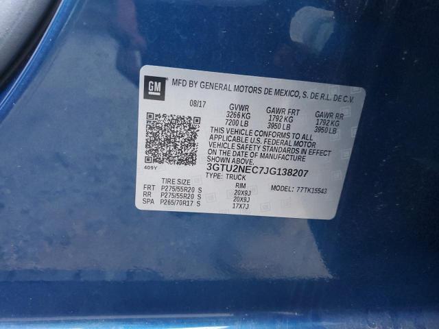 3GTU2NEC7JG138207 GMC Sierra K1500 Slt