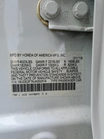 19UDE2F76JA002514 Acura Ilx Premium