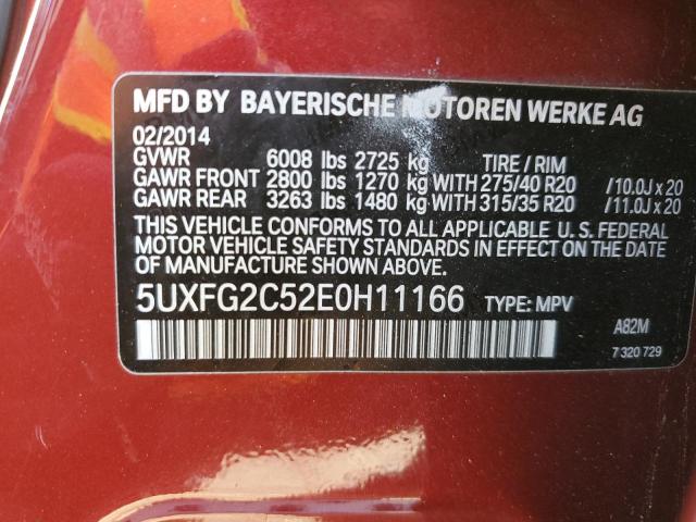 5UXFG2C52E0H11166 BMW X6 Xdrive35i