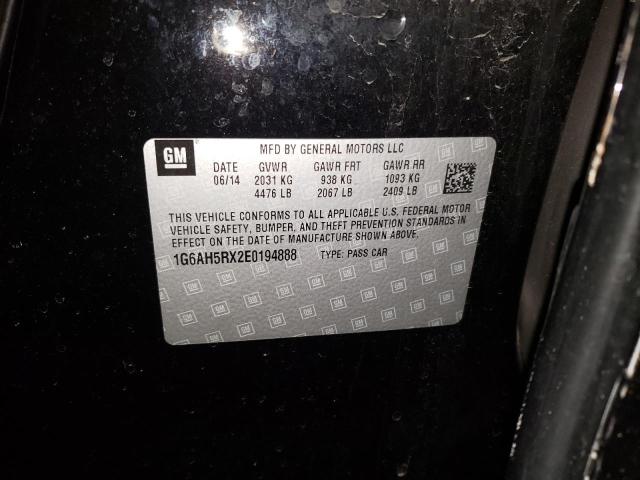 1G6AH5RX2E0194888 Cadillac ATS LUXURY
