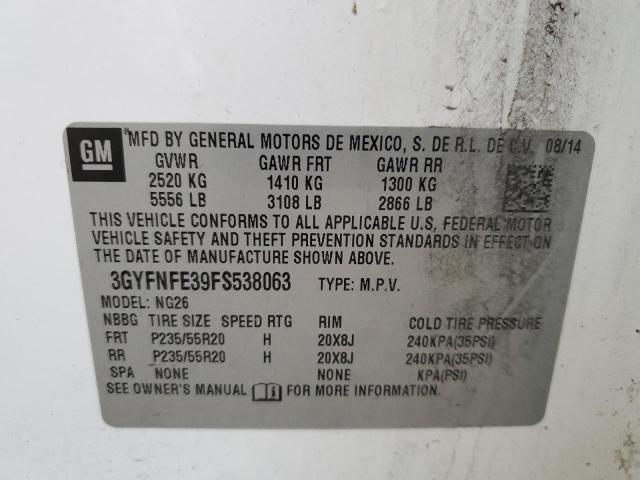 3GYFNFE39FS538063 Cadillac Srx Performance Collection
