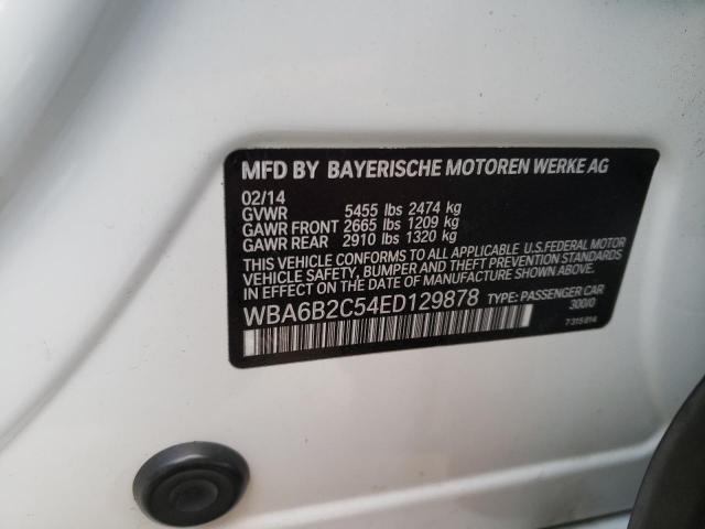 WBA6B2C54ED129878 BMW 650 I Gran Coupe