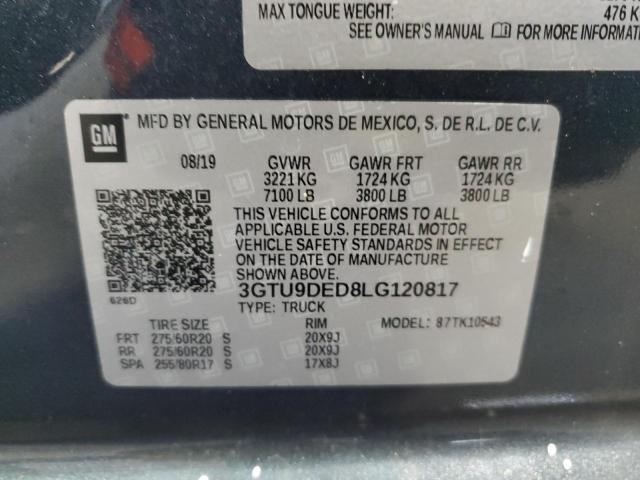 3GTU9DED8LG120817 GMC Sierra K1500 Slt