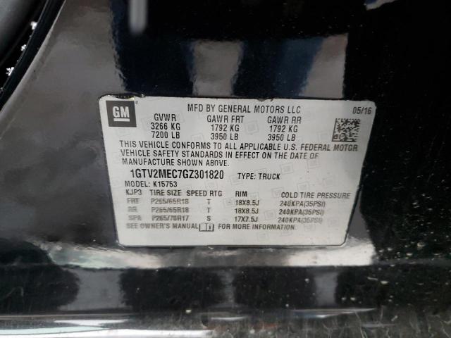 1GTV2MEC7GZ301820 GMC Sierra K1500 Sle