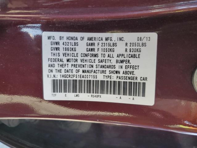 1HGCR2F51EA007155 Honda Accord Sport