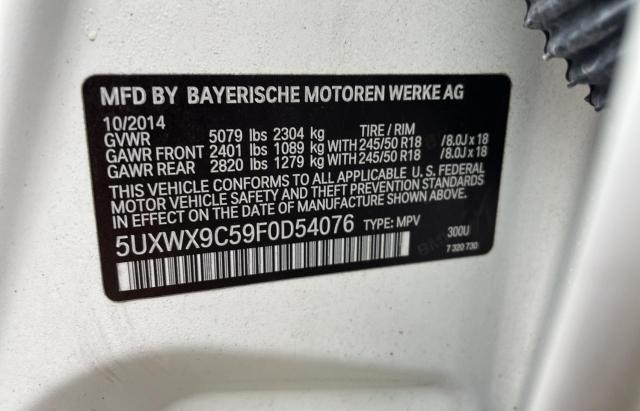 5UXWX9C59F0D54076 BMW X3 Xdrive28i