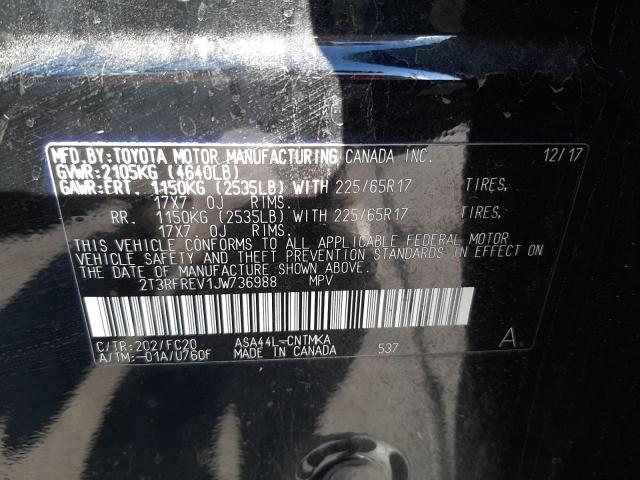 2T3RFREV1JW736988 Toyota Rav4 Adventure