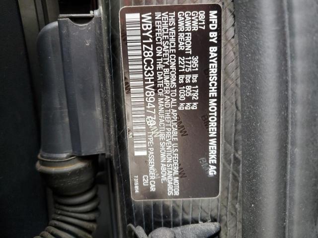 WBY1Z8C33HV894779 BMW I3 REX