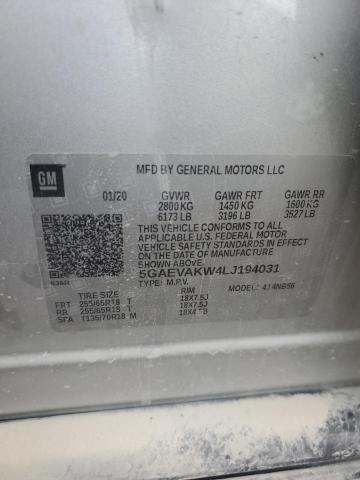 5GAEVAKW4LJ194031 Buick Enclave Essence