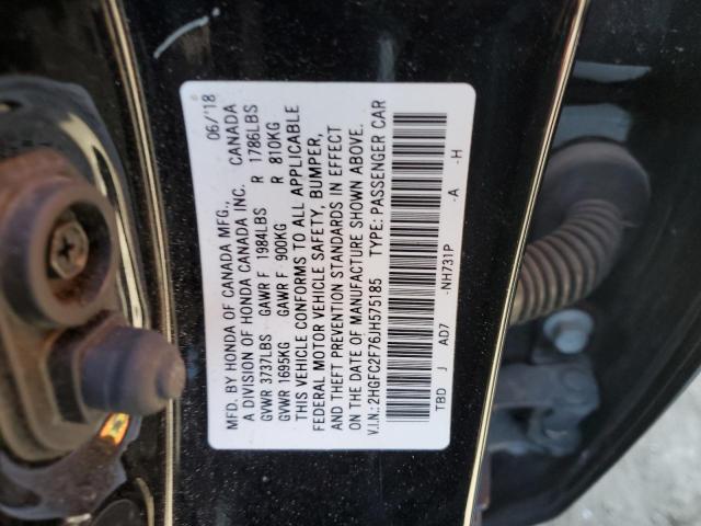 2HGFC2F76JH575185 Honda CIVIC EX