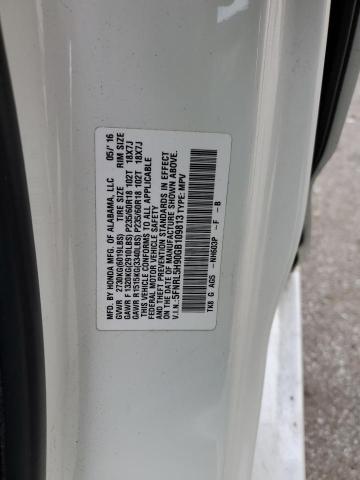 5FNRL5H90GB109813 Honda Odyssey Touring