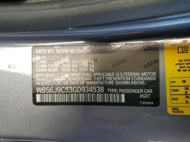 WBS6J9C53GD934538 BMW M6