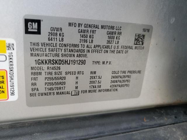 1GKKRSKD5HJ191290 GMC Acadia Limited Slt-2