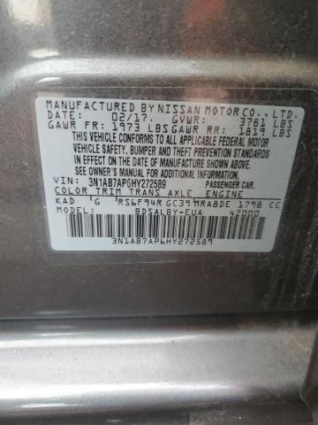 3N1AB7AP6HY272589 Nissan SENTRA S