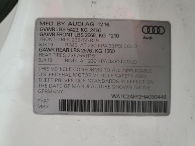 WA1C2AFP2HA090446 Audi Q5 PREMIUM