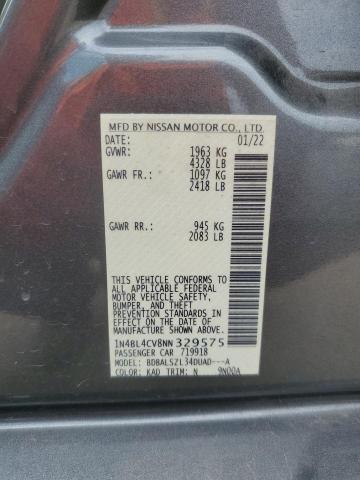 1N4BL4CV8NN329575 Nissan ALTIMA SR