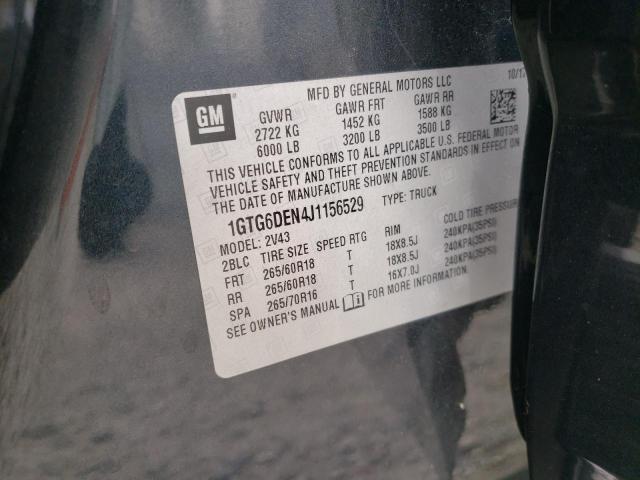 1GTG6DEN4J1156529 GMC CANYON SLT