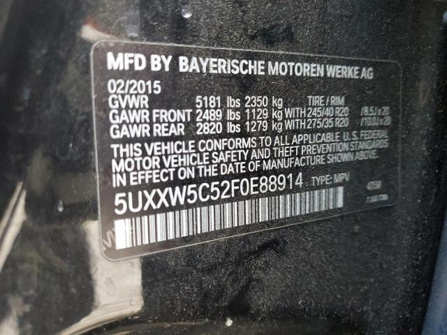 5UXXW5C52F0E88914 BMW X4 Xdrive35i