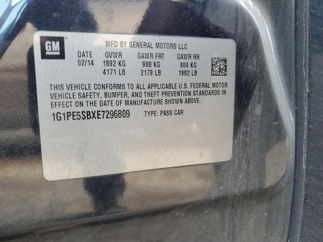 1G1PE5SBXE7296809 Chevrolet CRUZE LT