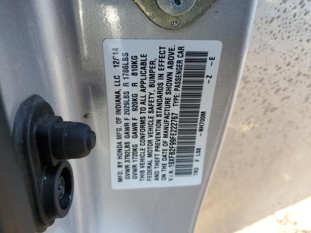 19XFB2F99FE222767 Honda CIVIC EXL
