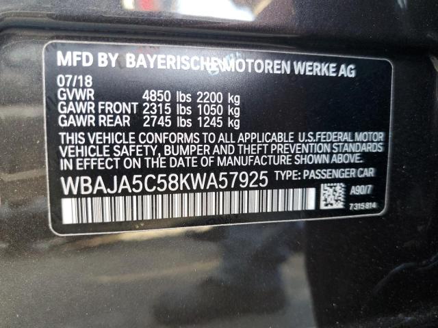 WBAJA5C58KWA57925 BMW 530 I