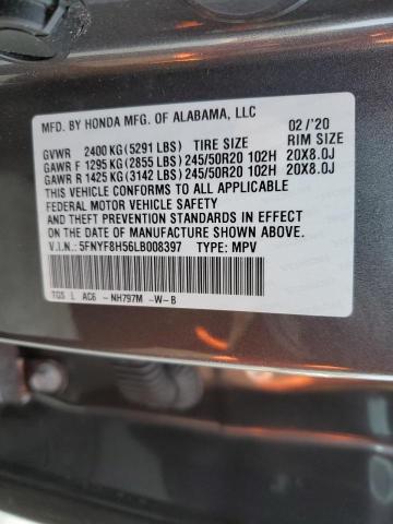 5FNYF8H56LB008397 Honda Passport Exl