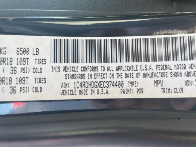 1C4RDHDGXEC374400 Dodge DURANGO LIMITED