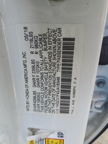 1HGCV1F43JA185446 Honda ACCORD EX