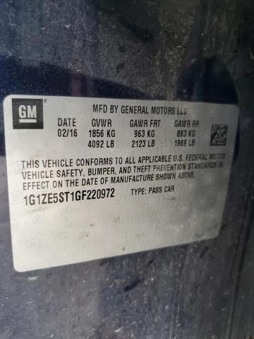 1G1ZE5ST1GF220972 Chevrolet MALIBU LT