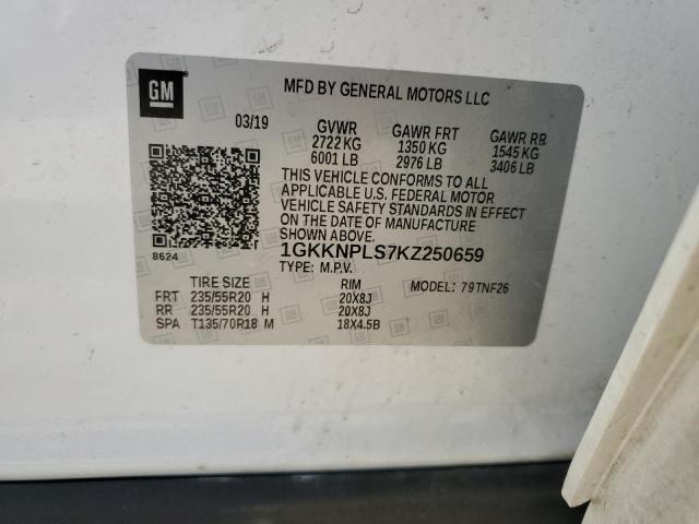 1GKKNPLS7KZ250659 GMC Acadia Denali