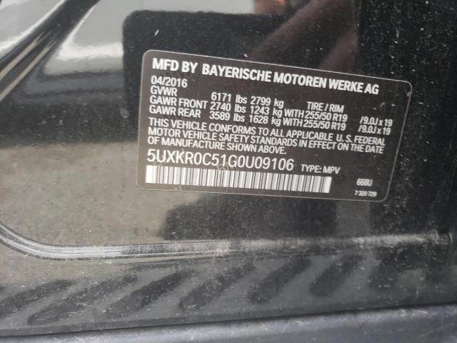 5UXKR0C51G0U09106 BMW X5 Xdrive35i