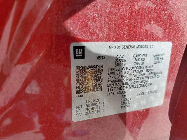1GTG6DEN8J1300678 GMC CANYON SLT