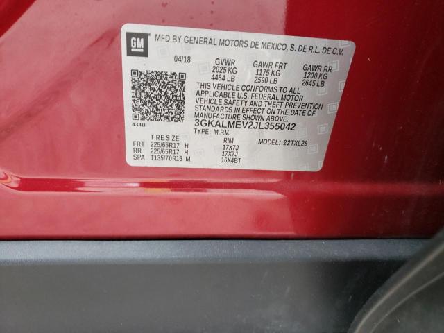 3GKALMEV2JL355042 GMC Terrain Sle