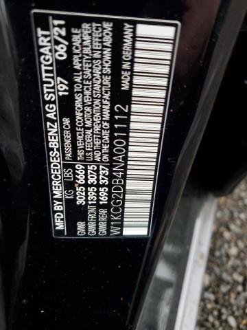 W1KCG2DB4NA001112 Mercedes-Benz Eqs Sedan 450+