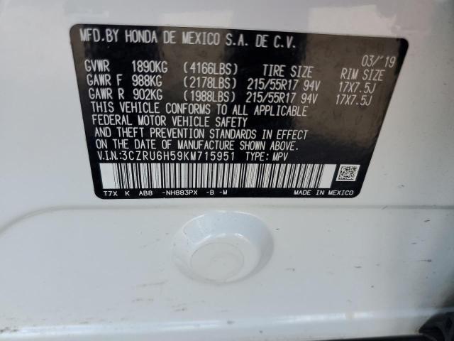 3CZRU6H59KM715951 Honda HR-V EX
