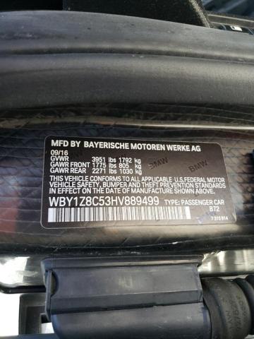 WBY1Z8C53HV889499 BMW I3 REX