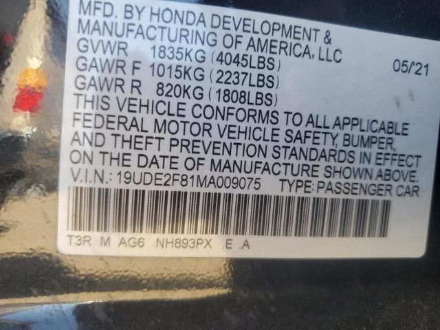 19UDE2F81MA009075 Acura Ilx Premium A-spec