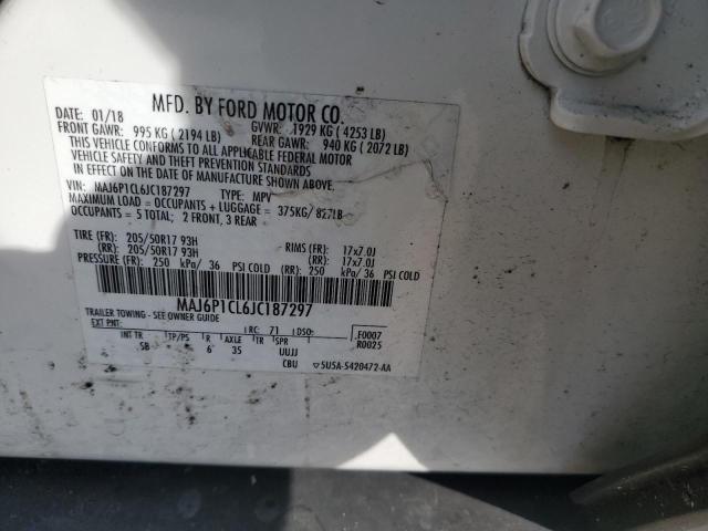 MAJ6P1CL6JC187297 Ford Ecosport Ses