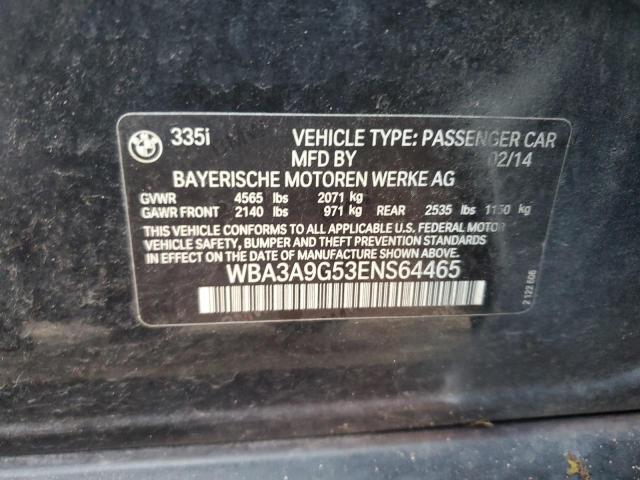 WBA3A9G53ENS64465 BMW 335 I