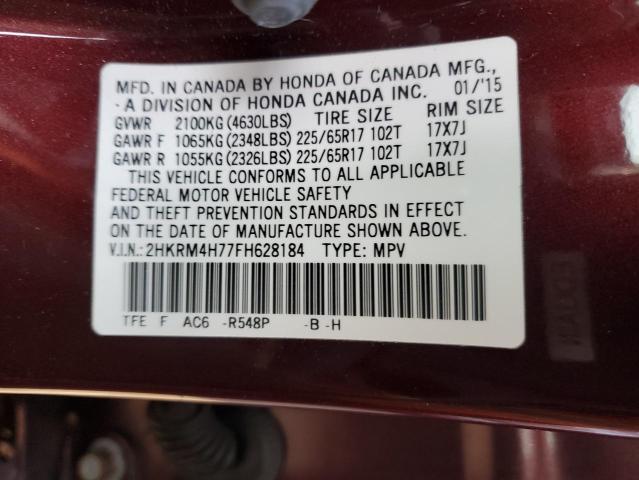 2HKRM4H77FH628184 Honda CR-V EXL