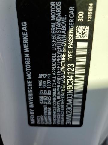 3MW23CM03N8C34123 BMW 230I