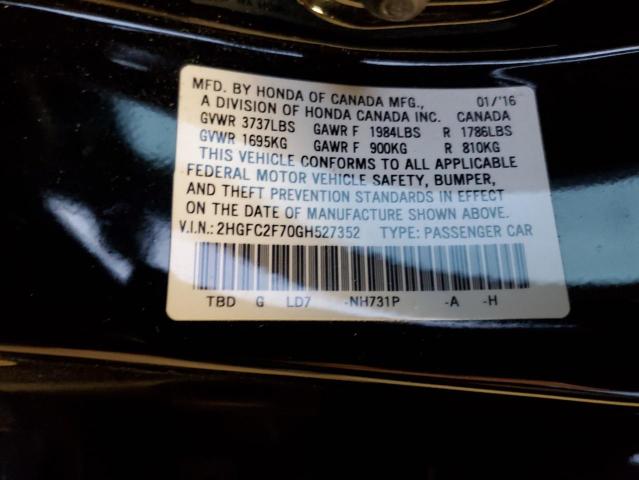 2HGFC2F70GH527352 Honda CIVIC EX