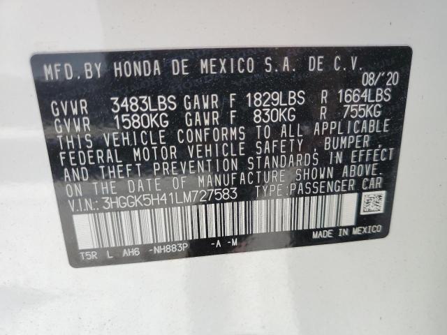 3HGGK5H41LM727583 Honda FIT LX