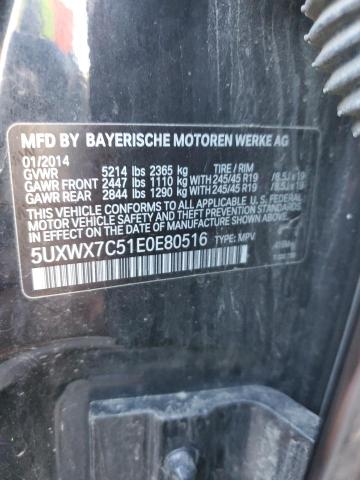 5UXWX7C51E0E80516 BMW X3 Xdrive35i