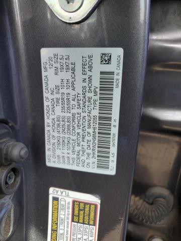 2HKRW2H98MH612055 Honda Cr-v Touring